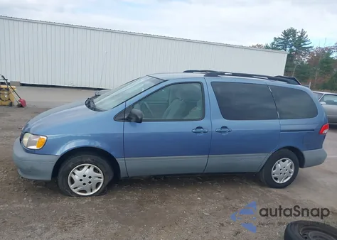 2002 Toyota Sienna Le из США, поврежденный, VIN 4T3ZF13C72U508286